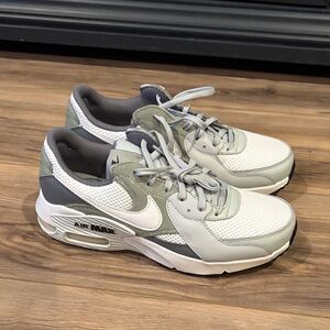 Nike Air Max Men's White and Gray Sneakers